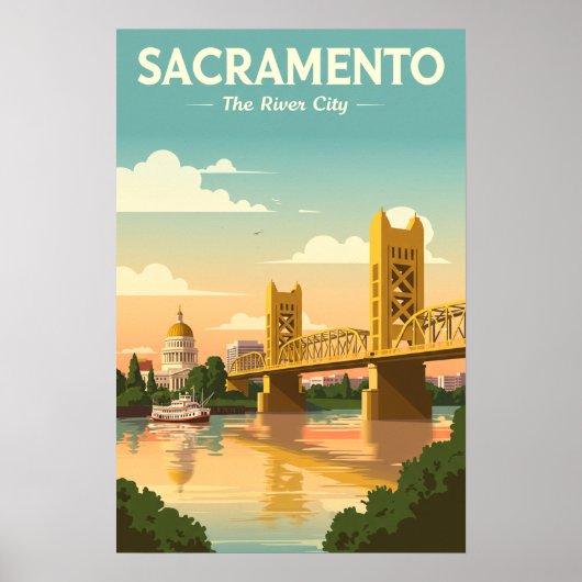 Vintage Sacramento ポスター (正面)
