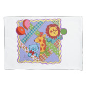 Vintage Safari Animals Pillowcase 枕カバー (正面)