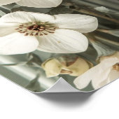 Vintage Sage Floral Frame Art Print ポスター (角)