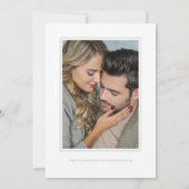 Vintage Sage Green Crest Monogram Wedding Photo セーブザデート (裏面)