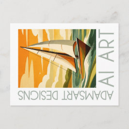 Vintage Sailboat Adventure Retro Nautical  ポストカード