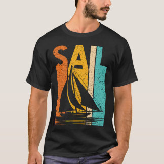 Vintage Sailing Boat Crew Boating Boat Owner Boat  Tシャツ