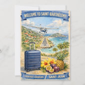 Vintage Saint-Barthélemy Airport / 招待状 (正面)