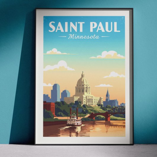 Vintage Saint Paul Minnesota ポスター
