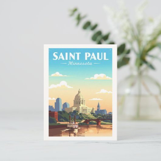 Vintage Saint Paul Minnesota ポストカード (スタンド正面)