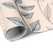 Vintage Sakura Cherry Blossom & Bird  Aesthetic 3 ラッピングペーパー (ロールコーナー)