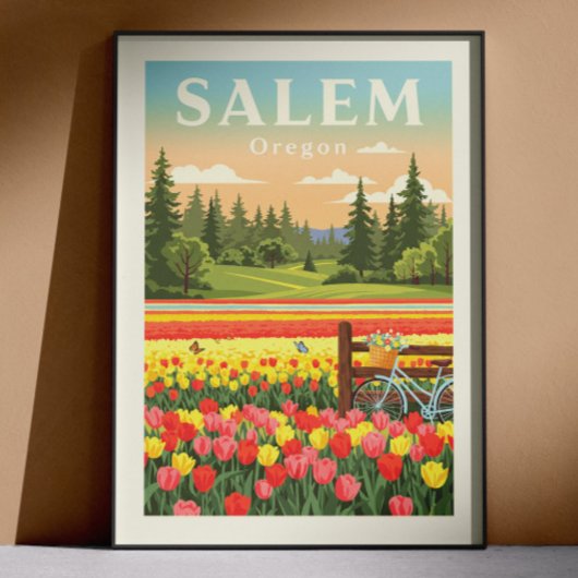 Vintage Salem Oregon ポスター