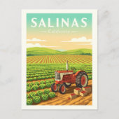 Vintage Salinas California ポストカード (正面)