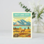 Vintage Salt Lake City Utah ポストカード (スタンド正面)