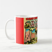 Vintage San Antonio Postcard Mug コーヒーマグカップ (左)