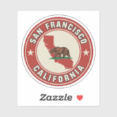Vintage San Francisco, California gifts シール (シート)