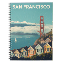 Vintage San Francisco Travel ノートブック