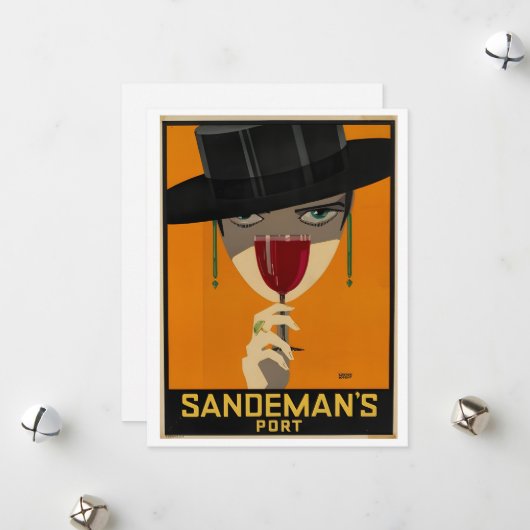 Vintage Sandeman Ad シーズンカード (正面/裏面インサイチュ)