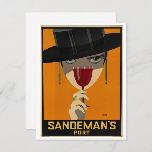 Vintage Sandeman Ad シーズンカード (正面/裏面)