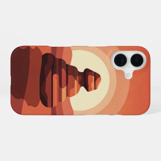 Vintage Sandstone Rock iPhone 16ケース (裏面横)