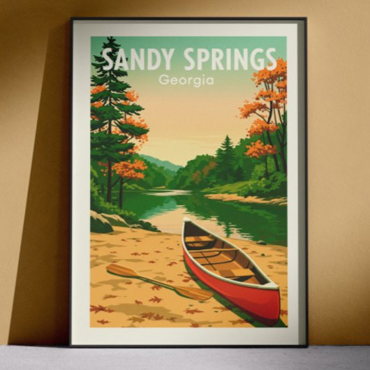 Vintage Sandy Springs Georgia ポスター