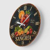 Vintage Sangria  ラージ壁時計 (傾斜)