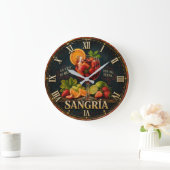Vintage Sangria  ラージ壁時計 (ホーム)