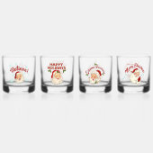 Vintage Santa ウイスキーグラス (正面)