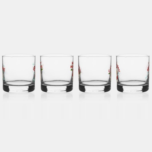 Vintage Santa ウイスキーグラス (左)