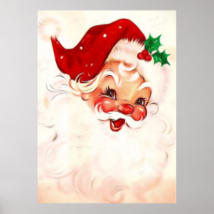 Vintage Santa 4 ポスター