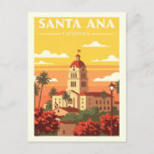 Vintage Santa Ana California ポストカード (正面)