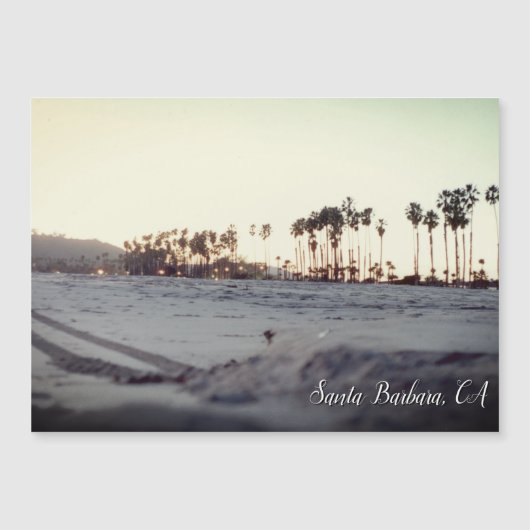 Vintage Santa Barbara Beach Magnetic Card (正面)