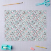 Vintage Santa & Candy Cane Holiday 薄葉紙 (クラフト)