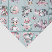 Vintage Santa & Candy Cane Holiday 薄葉紙 (詳細)