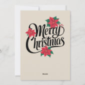 Vintage Santa Christmas Greeting Card シーズンカード (裏面)