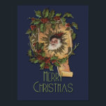 Vintage Santa Christmas Jolly ポスター<br><div class="desc">A vintage old Santa Claus looks great on our Christmas gifts!</div>