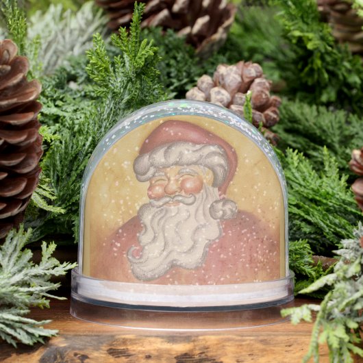 Vintage Santa Christmas Snow Globe  (冬)