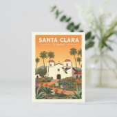 Vintage Santa Clara California ポストカード (スタンド正面)