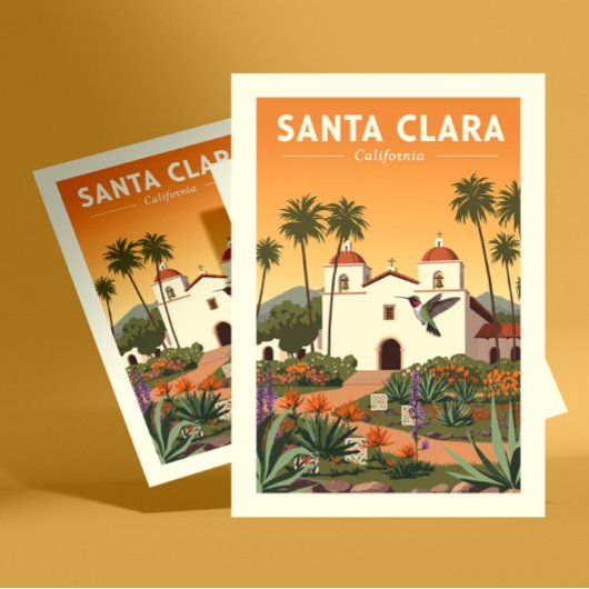 Vintage Santa Clara California ポストカード