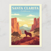 Vintage Santa Clarita California ポストカード (正面)