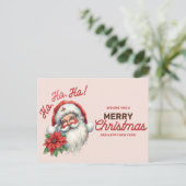 Vintage Santa Claus シーズンポストカード (スタンド正面)