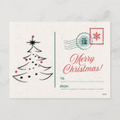 Vintage Santa Claus シーズンポストカード (裏面)