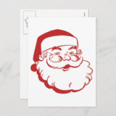 Vintage Santa Claus シーズンポストカード (正面/裏面)