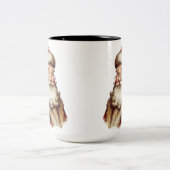 Vintage Santa Claus ツートーンマグカップ (中央)