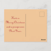 Vintage Santa Claus Christmas Card ポストカード (裏面)