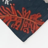 Vintage Santa Claus Christmas Collection フリースブランケット (角)