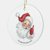 Vintage Santa Claus Christmas Ornament セラミックオーナメント (左)