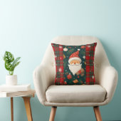 Vintage Santa Claus Christmas Throw Pillow クッション (椅子)