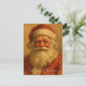 Vintage Santa Claus Merry Christmas  ポストカード (スタンド正面)