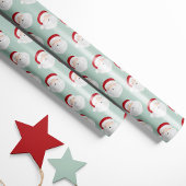 Vintage Santa Claus Mint ラッピングペーパー