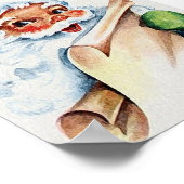 Vintage Santa Claus Poster ポスター (角)