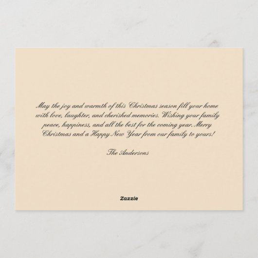 Vintage Santa Clause Christmas シーズンカード (裏面)