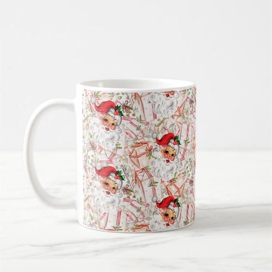 Vintage Santa Coffee Mug コーヒーマグカップ (左)