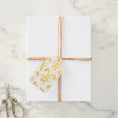 Vintage Santa Gold Foil Gift Tag ギフトタグ (麻糸付属)