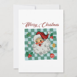 Vintage Santa Merry Christmas Design 招待状